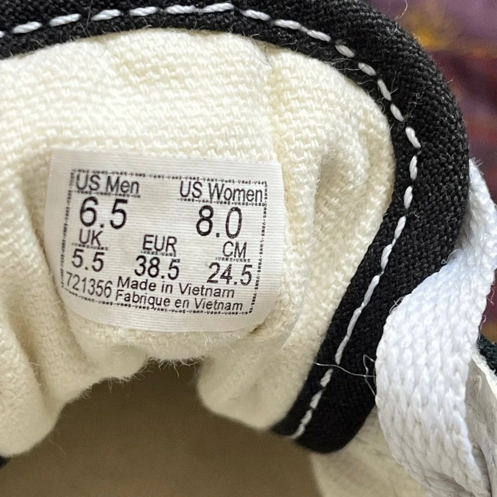 VANS Old Skool Stackform Sneaker Black & White Unisex Size M: 6.5 W: 8 - Picture 5 of 6